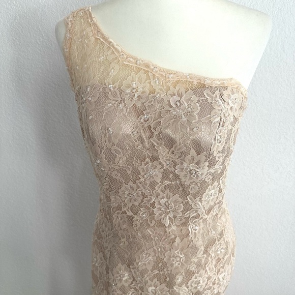 Elegant Lace One Shoulder Evening Gown/Mother of the Bride - Picture 3 of 10
